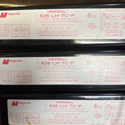 Magnetek /universal 628 LH-TC-277volt-runny 2-f24,f36 Or 1-f48/HO Lamps