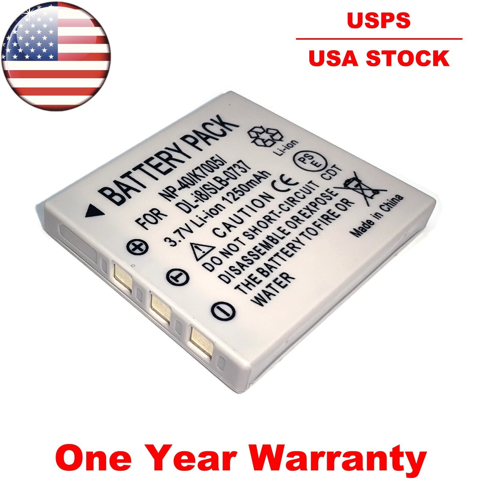 Battery For Pentax Optio A10 A20 A30 A36 A40 E65 E75 E85 L20