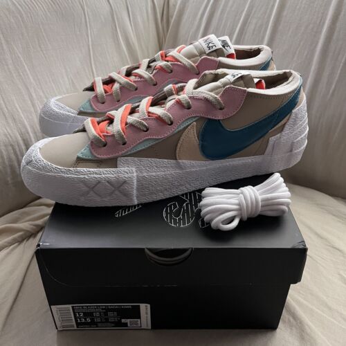 KAWS Sacai Nike Blazer Low Reed Tan Pink - New Size 12 Ships