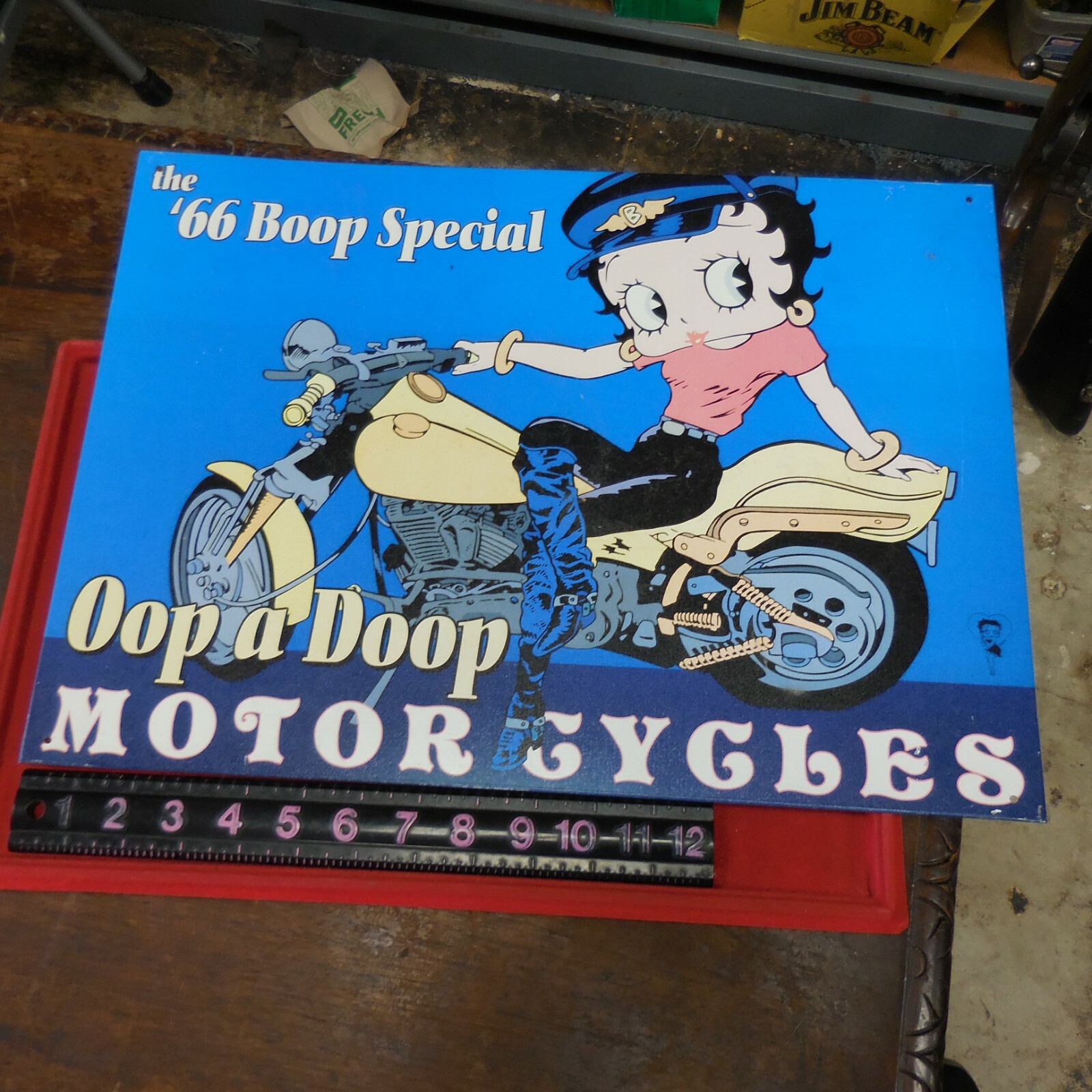 ベティ・ブープ BETTY BOOP 66' BOOP SPECIAL OOP A DOOP MOTORCYCLES METAL