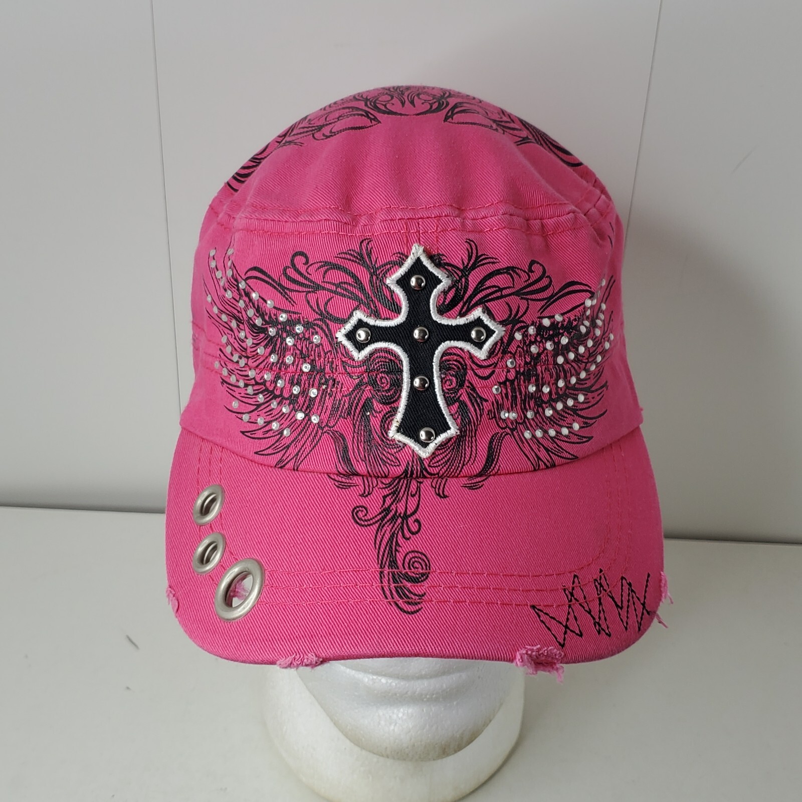 Angela & William Embellished Angel Wings & Cross One Size Angela & William Embellished Angel Wings & Cross One Size