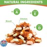 MON2SUN Dog Treats, Mini Chicken Wrapped Biscuits with Added Vitamins, Healthy Training Snacks for Small Medium and Large Dogs, 21.16oz
