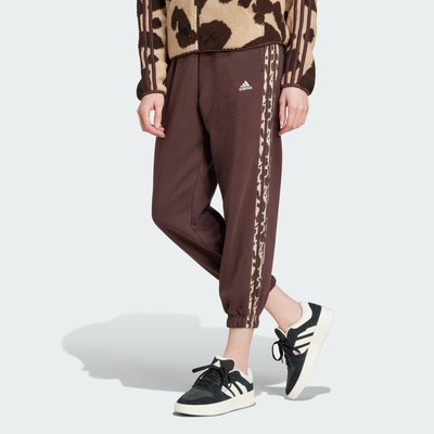 брюки adidas women Essentials в 3 полосы с животным принтом 7/8