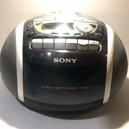 SONY CFD-E95 CD/AM/FM/Cassette Tape Player Recorder PSYC Boombox