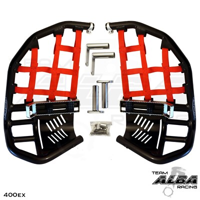 Honda TRX 400EX  400X  Nerf Bars  Pro Peg  Alba Racing  Black/Red  211 T7 BR