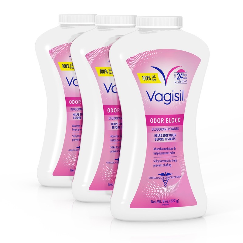 Daily Intimate Deodorant Powder, with Odor Block Protection, Talc-Free,