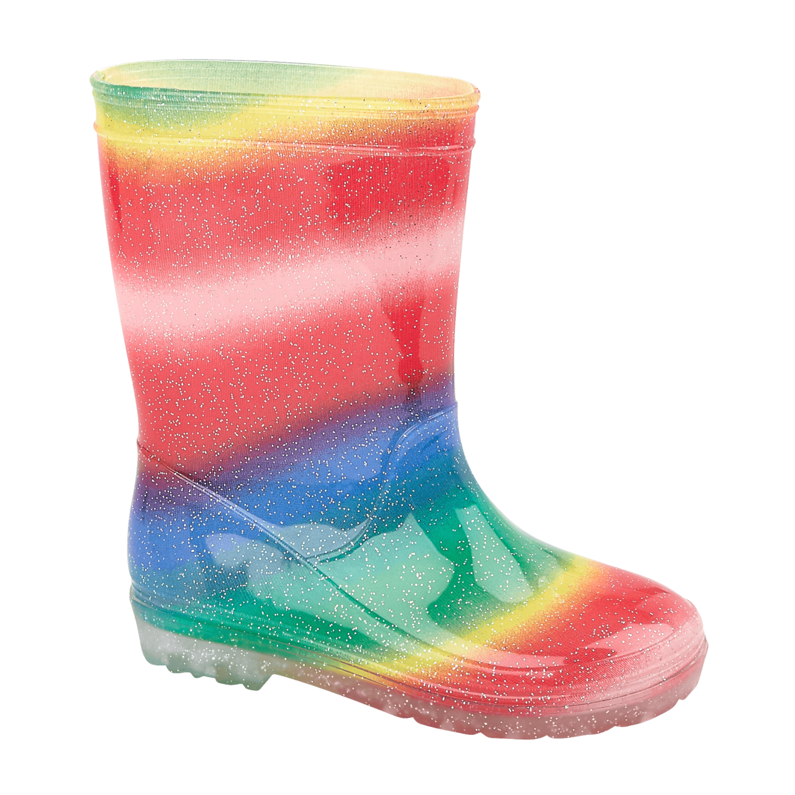 rainbow boots girl