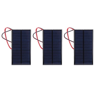 3pcs Polycrystalline Solar Panel Cell Power Module For DIY Projects DEK