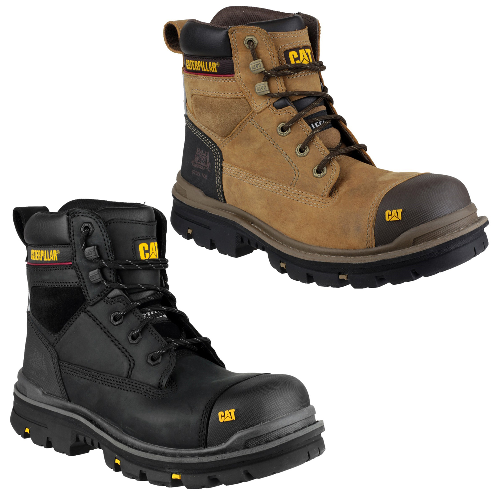 CAT Caterpillar Gravel 6" Water Resistant Safety Mens Work ...