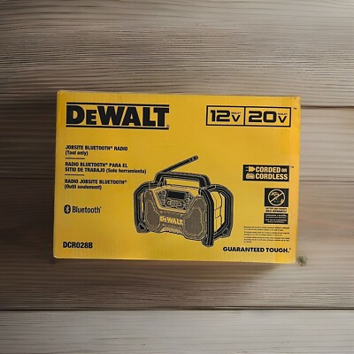 DeWALT DCR028B 12V/20V MAX Tough Lithium-Ion Cordless Bluetooth Radio