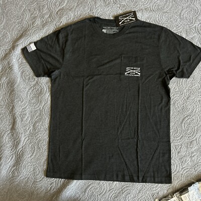 NEW Men s Grunt Style Black Heather XL  One Generation Away  Pocket SS T Shirt