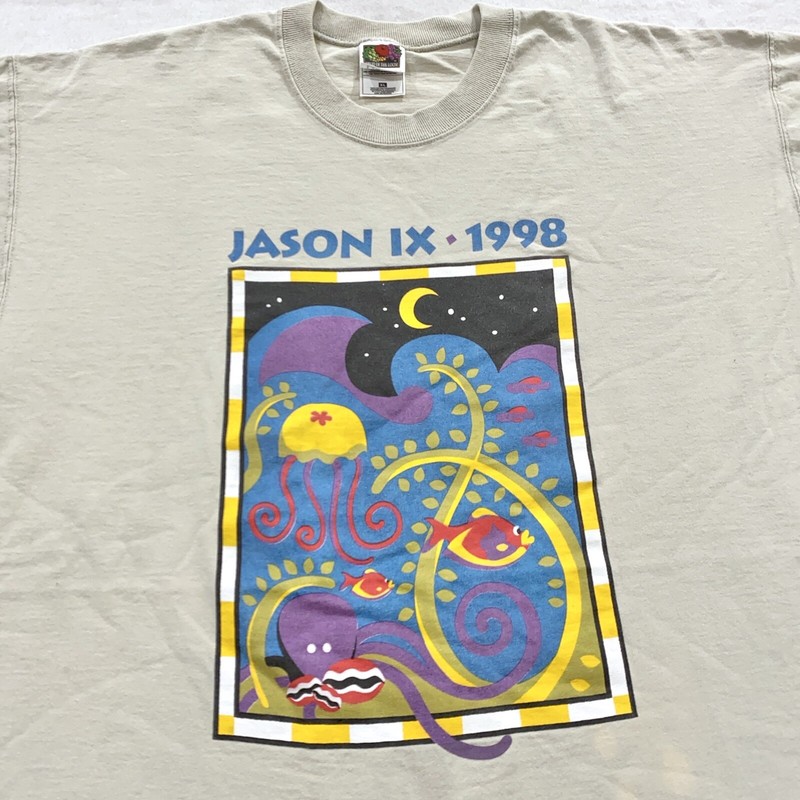 vintage 1998 JASON IX PROJECT T-Shirt XL soft 80s nature ocean