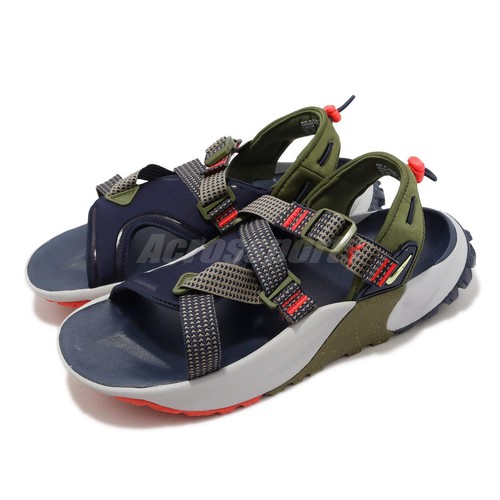 Nike Oneonta Sandal Rough Green Navy Мужские повседневные сандалии на открытом воздухе DJ6603-300