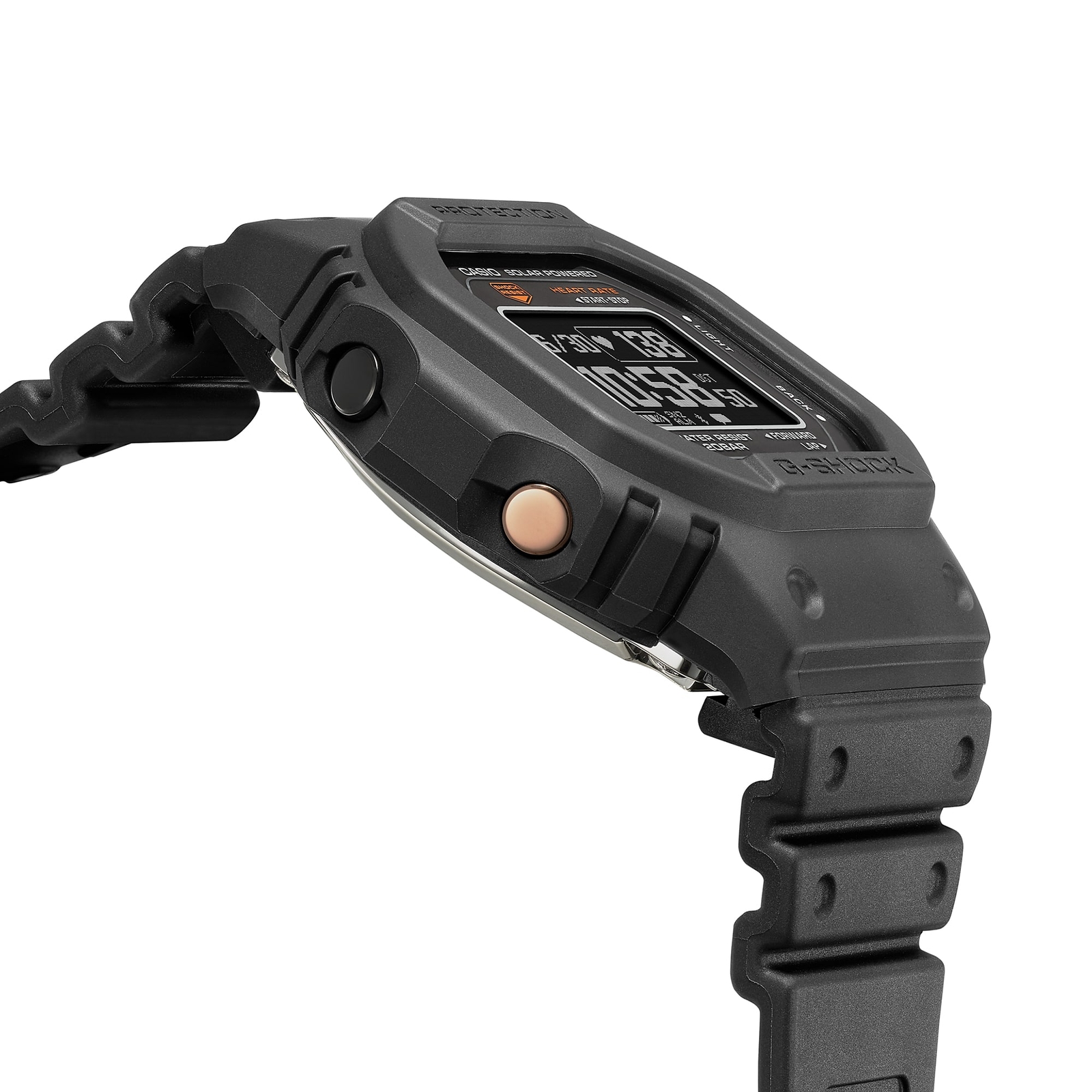 Pre-owned Casio Psl  G-shock Dw-h5600-1jr G-squad Bluetooth Gps Solar Usb Charging Watch