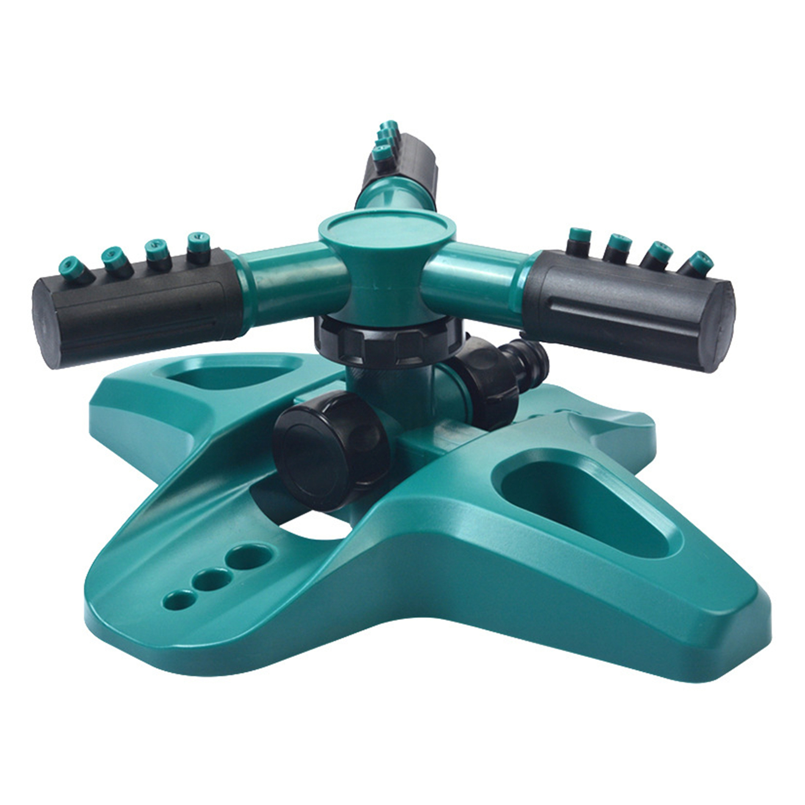 360° Automatic Rotating Sprinkler with Hose Connector