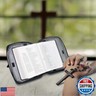 Bible Covers for Men and Women, Bible Case Carrying Church Bag with Book Stand, Bible Bag with Handle, Zipper and Multi-Pockets for Scripture Study Bible Protector (Black)
