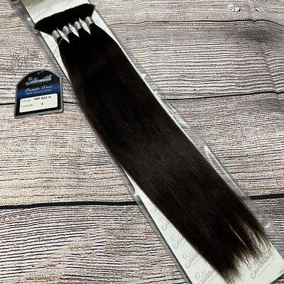 #2 Darkest Brown 18  100% Human Hair Straight Yaki Bulk Micro Braid Braiding Hai