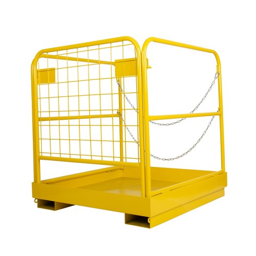 Forklift Safety Cage Work Platform Basket 36"x36" Heavy Duty Steel Collapsible