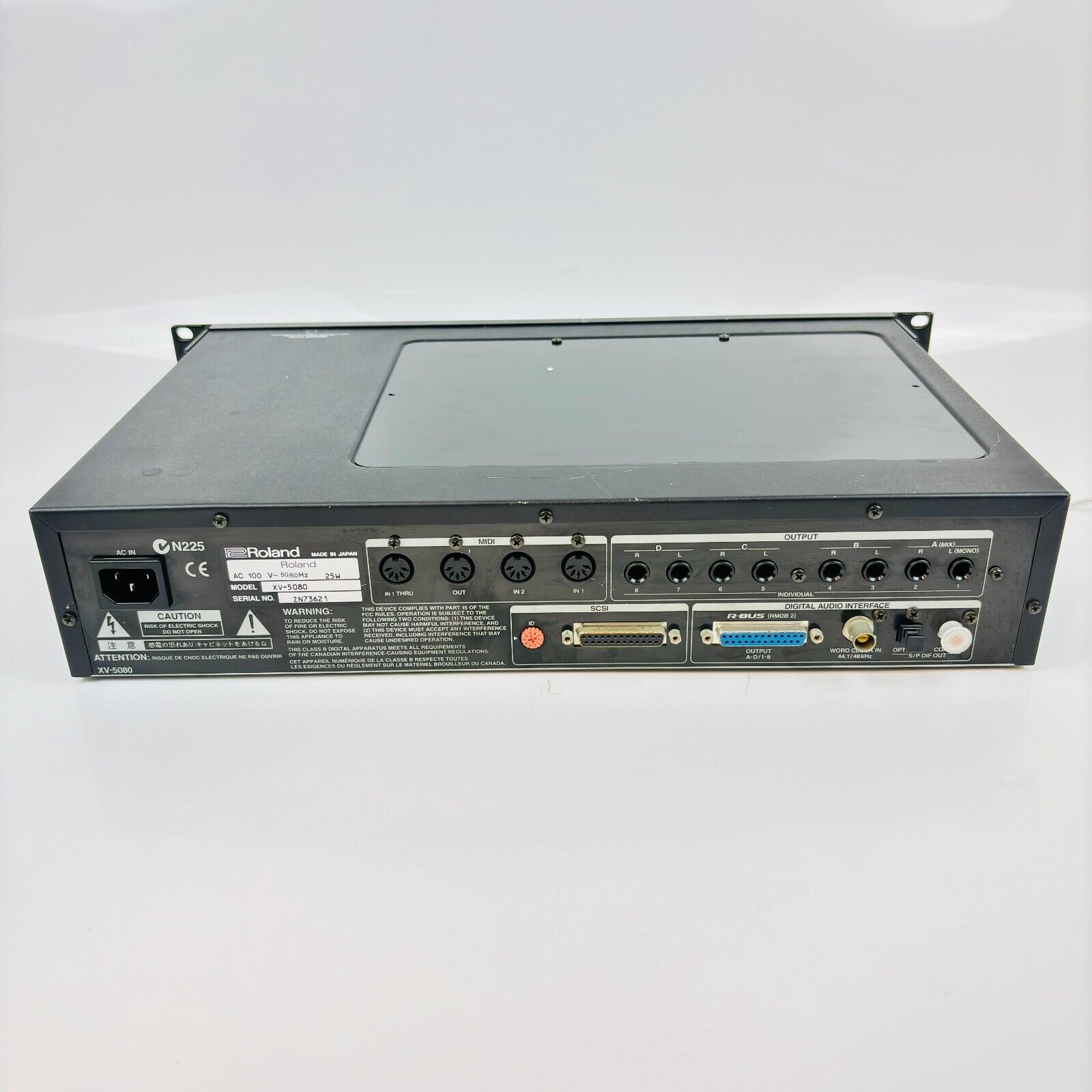 Roland XV-5080 128-Voice Synthesizer Module With Power Cable Roland XV-5080 128-Voice Synthesizer Module With Power Cable