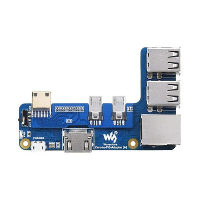 Zero 2W Converter Adapter Expansion Board for RPI Raspberry Pi 3 Model B Plus A+