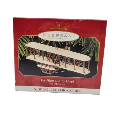 1998 Skys the Limit #1 - Kitty Hawk Plane Hallmark Christmas Ornament Sealed