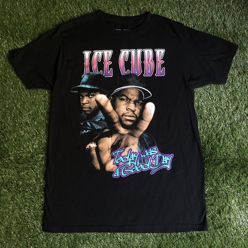 90s USA製 Ice Cube Logo T Shirt Vintage 90s Ice Cube Da Lench Mob Single Stitch Distressed Faded T