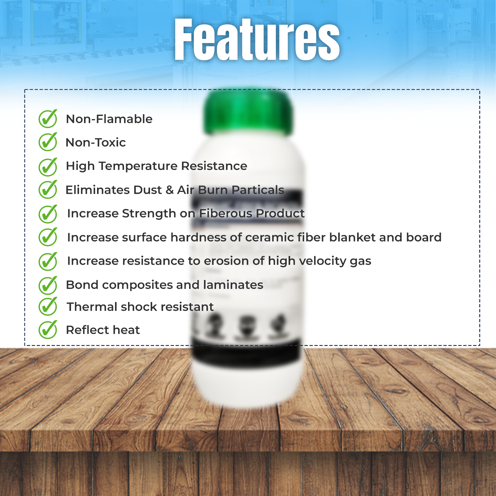 Coating for Ceramic Fiber Blanket Fireproof Insulation, 2300F - 16 Oz, Rigidizer