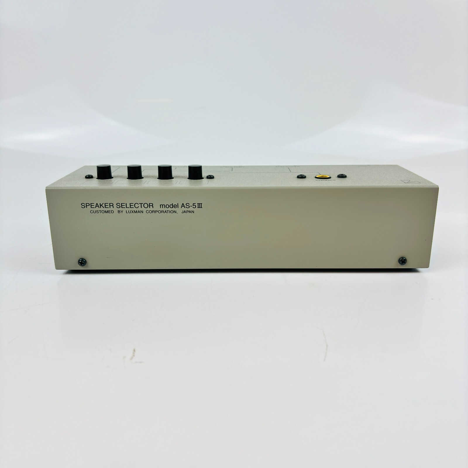 LUXMAN AS-5Ⅲ LUXMAN AS-5III Speaker Line Selector Silver Gray from japan