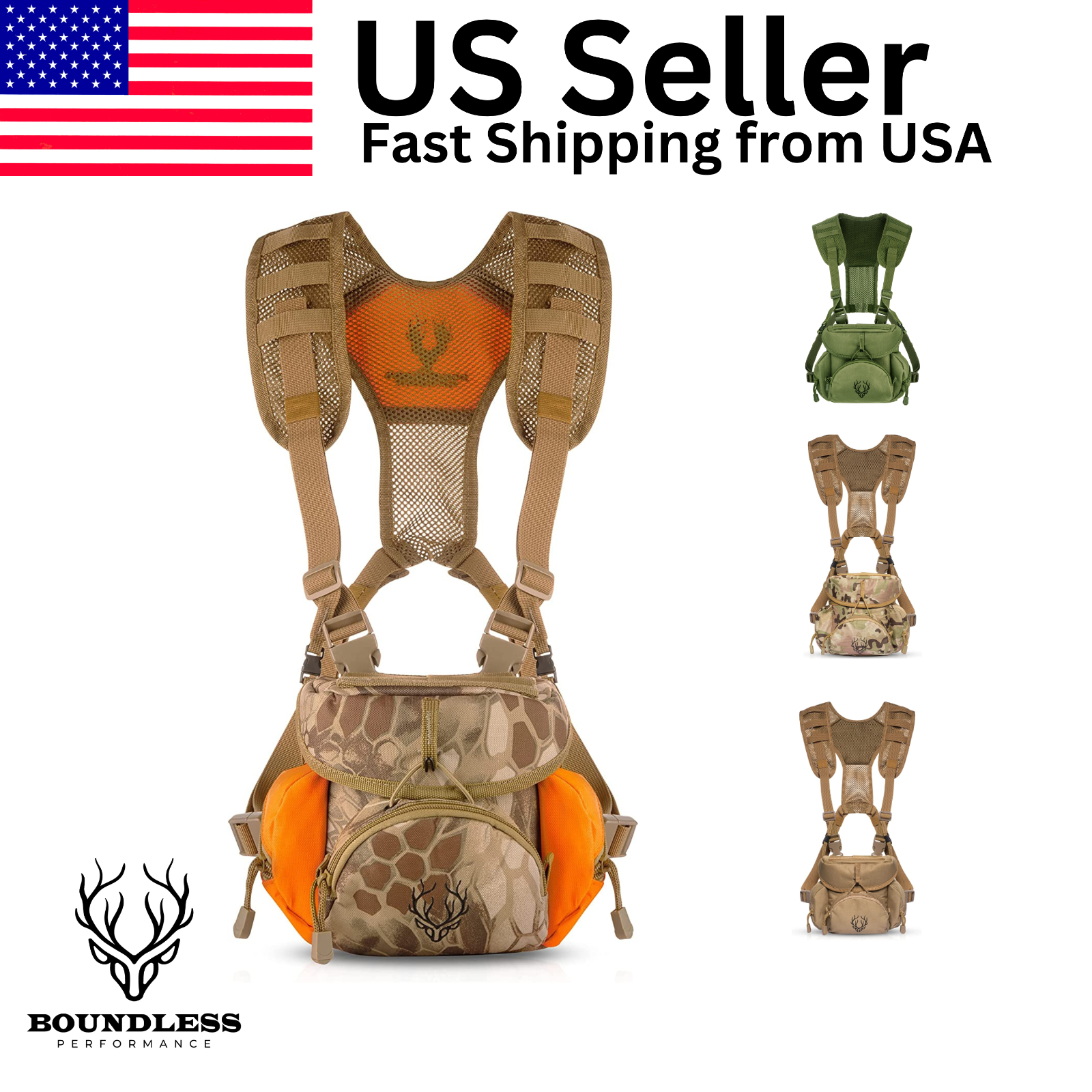 Case Binocular Harness Chest Pack For Men And Women Bino Harness