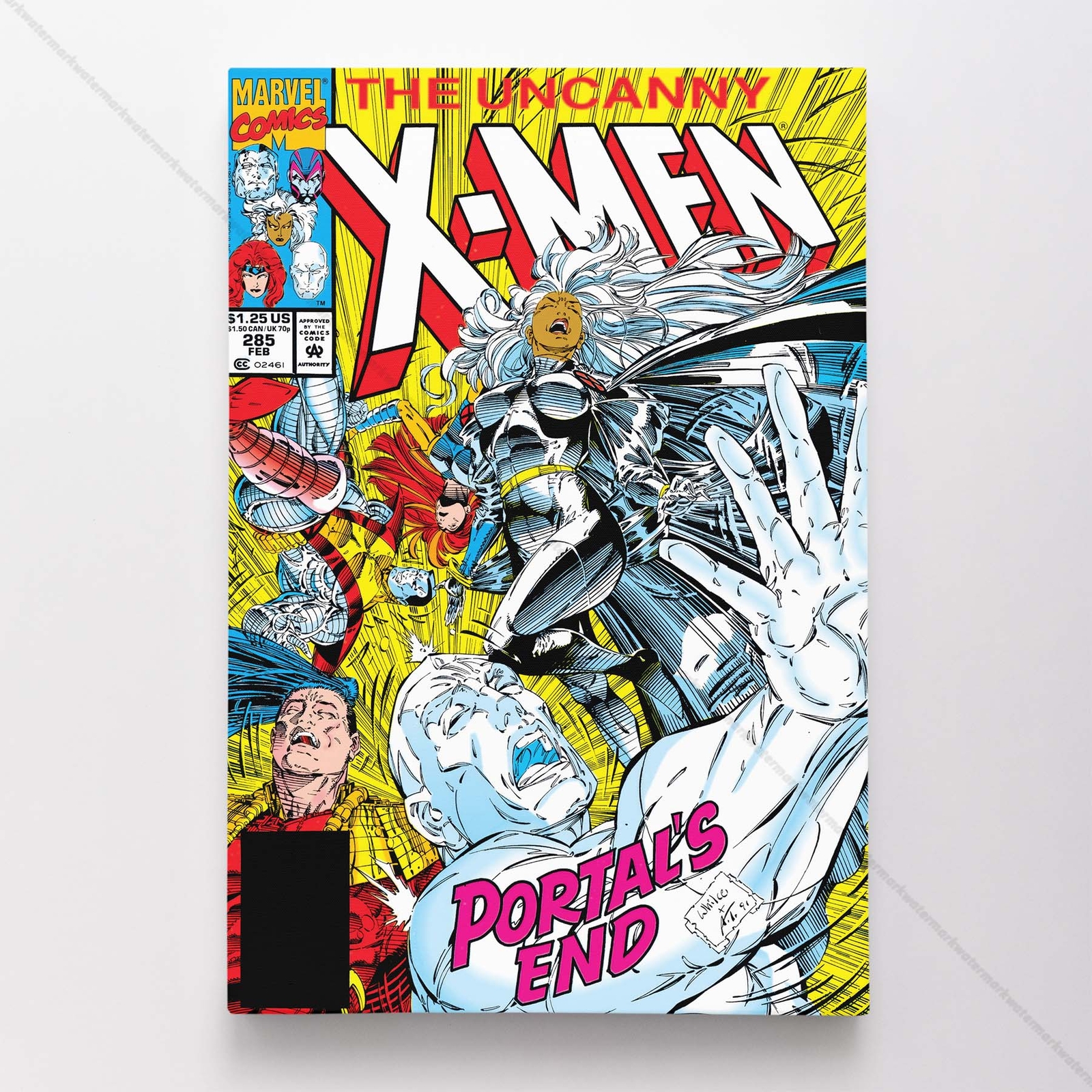 Uncanny X-Men Poster Canvas Vol 1 #285 Xmen Marvel Comic Book Art Print