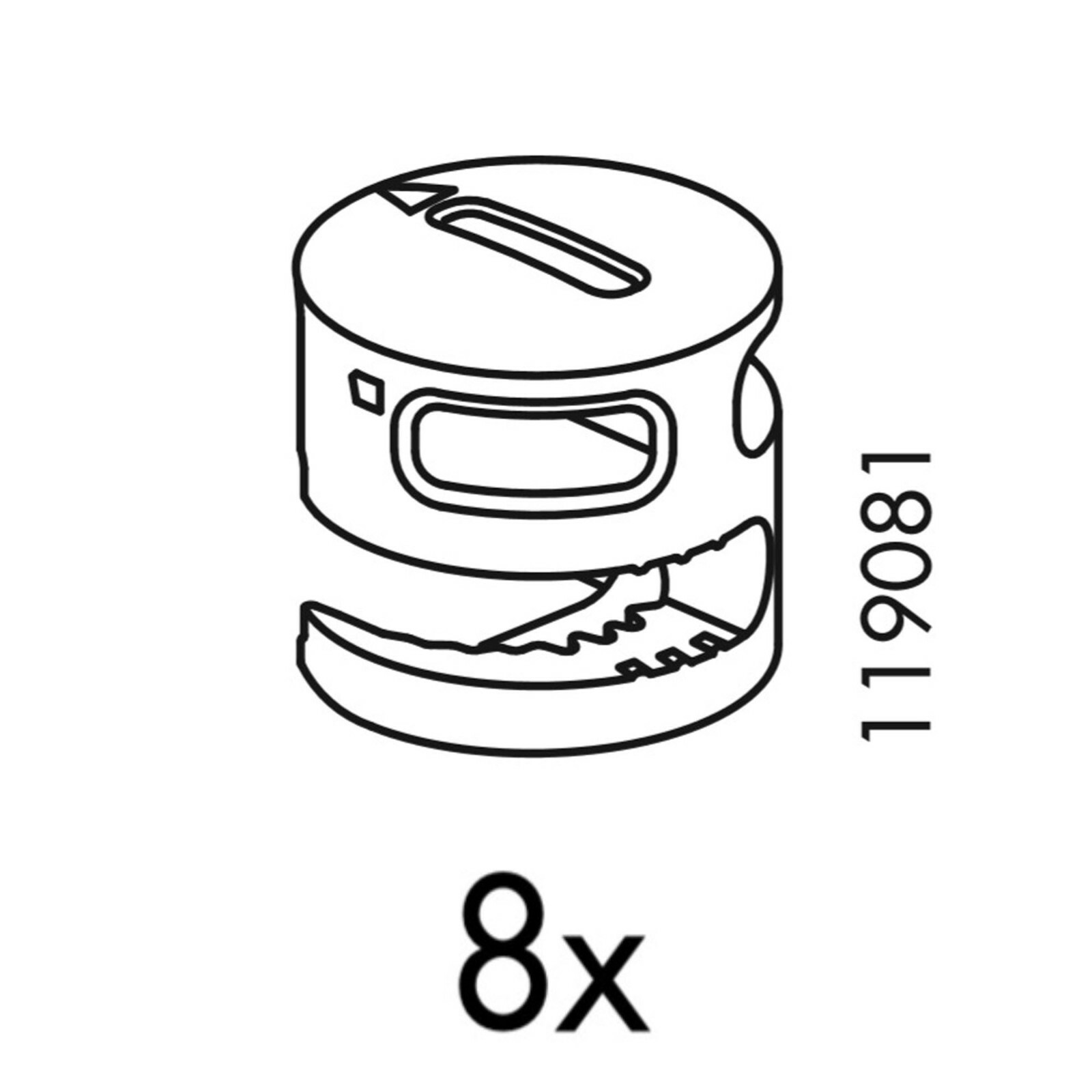 8 IKEA Plastic Cam Lock Nuts Part # 119081 | eBay