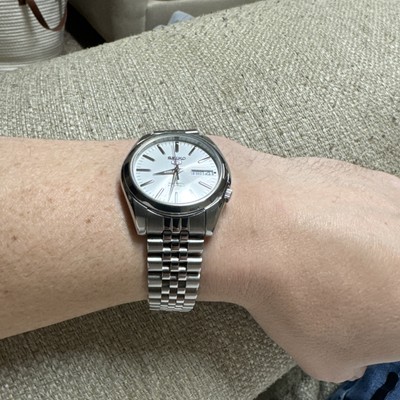 22mm Hollow Curved WatchBand Jubilee Bracelet For Seiko