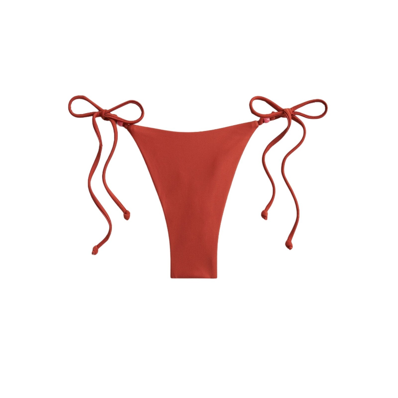 J Crew Curved-Waist Cheeky String Bikini Bottom With Beads