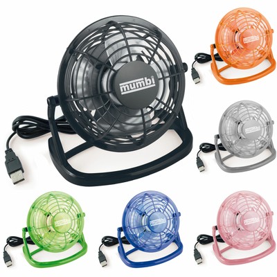 mumbi USB Ventilator Mini Tischventilator für Computer Notebook Laptop leise
