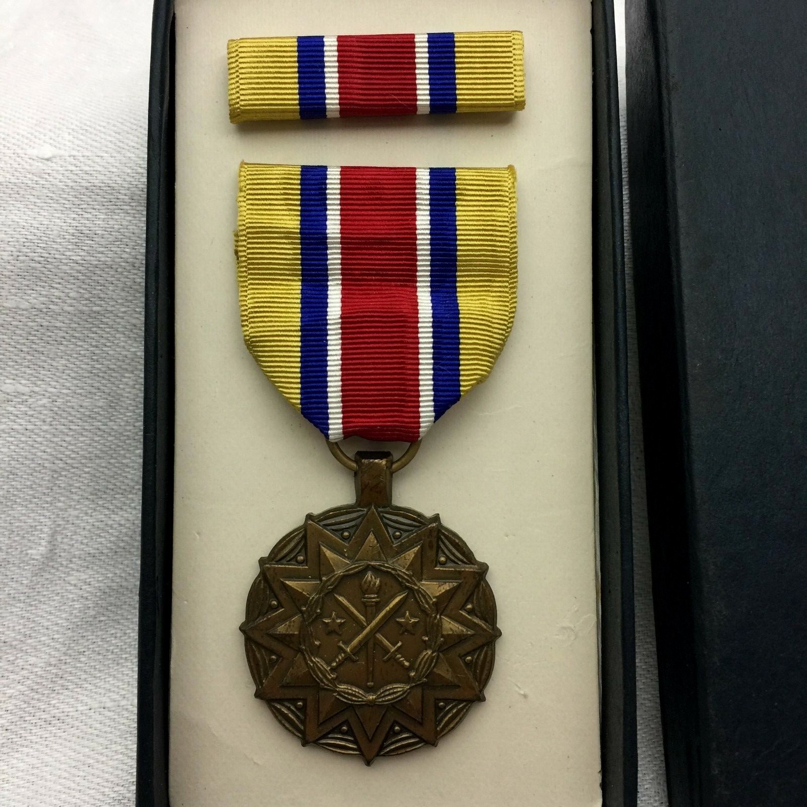 US Army National Guard Reserves Achievement Award Medal Ribbon Bar Set 1972 Vtg