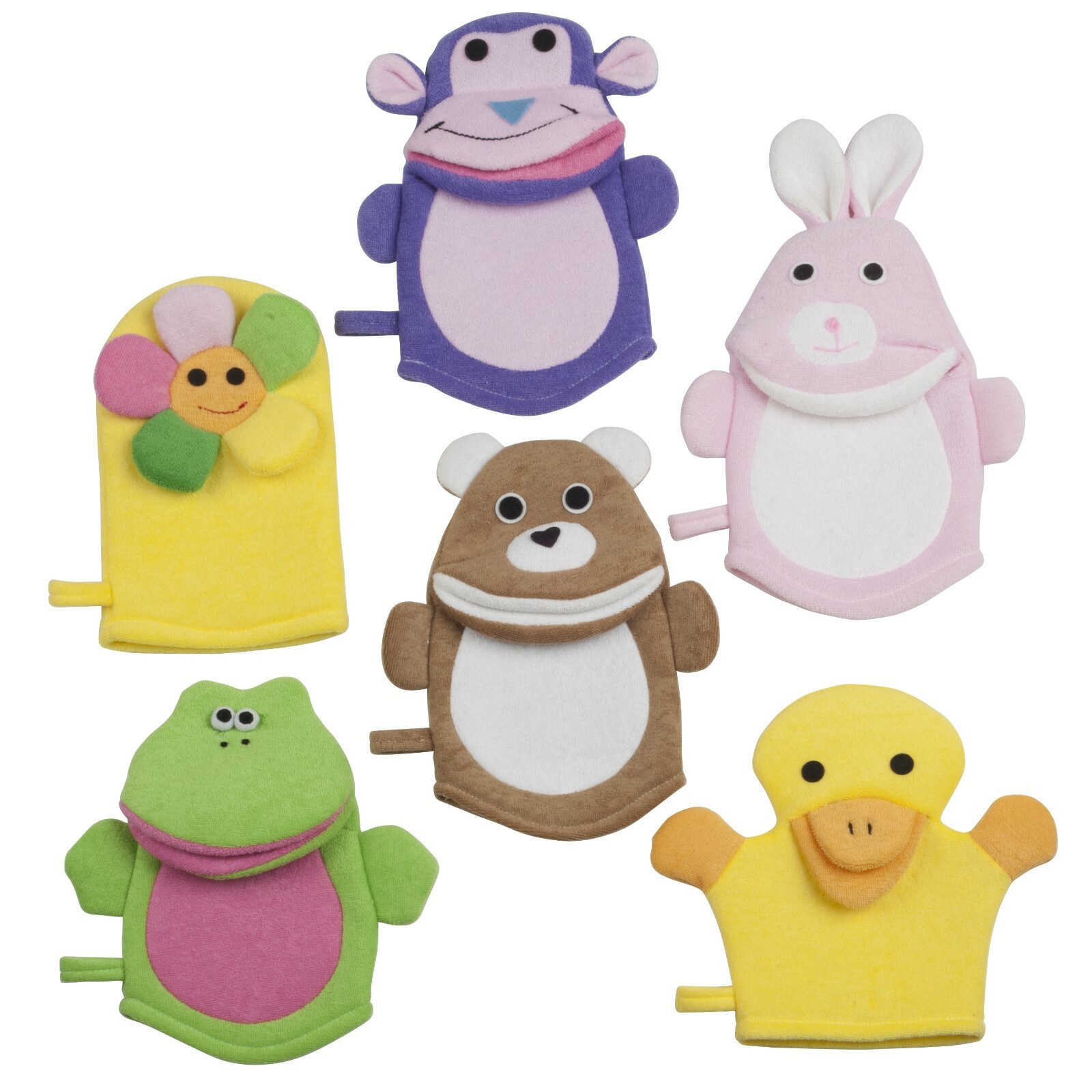 Kinder Waschlappen Handpuppe Duschhandschuh Tiere Waschhandschuh Badehandschuhe