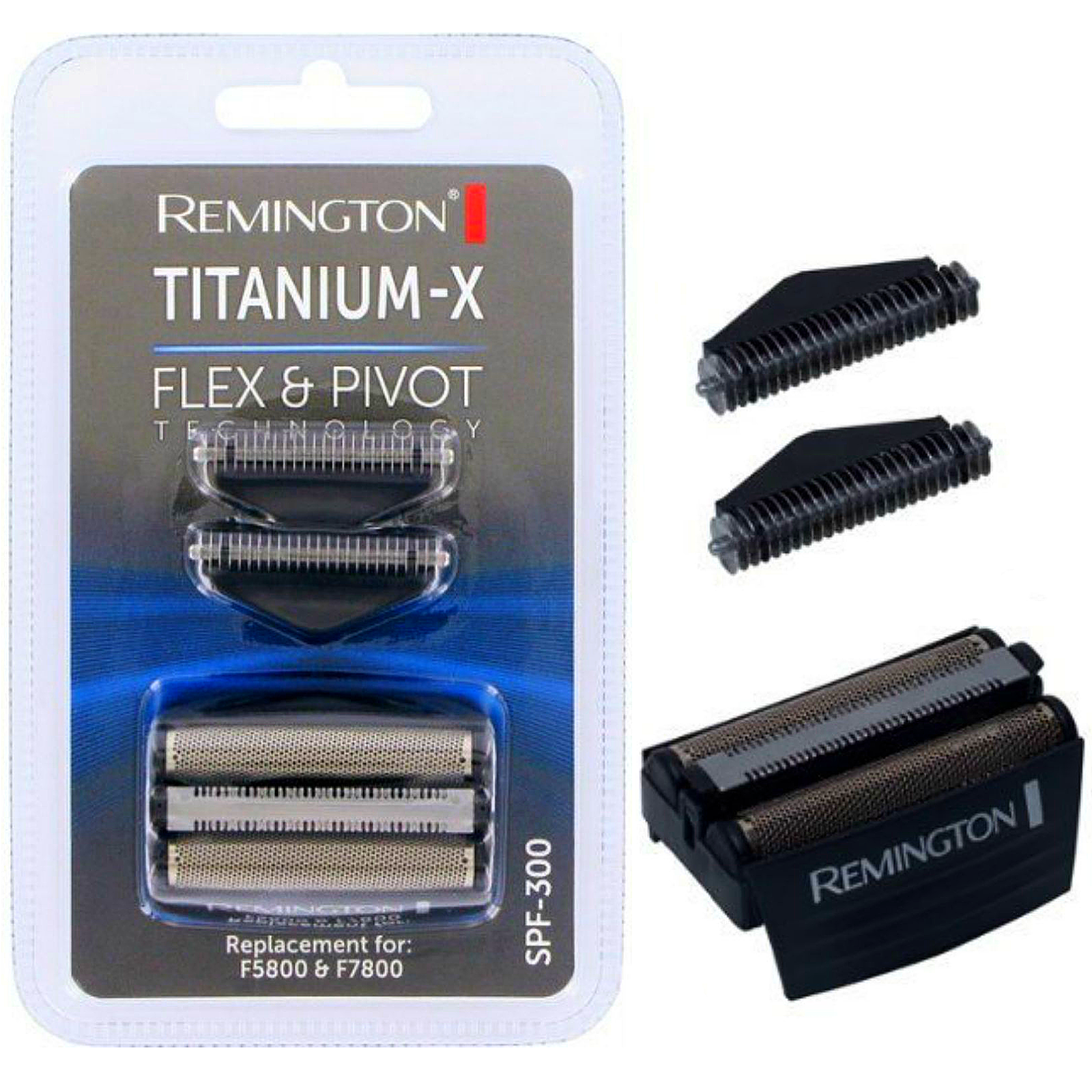 REMINGTON SPF-300 Scherkopf Kombi PACK Scherblatt für Folienrasierer F5800 F7800