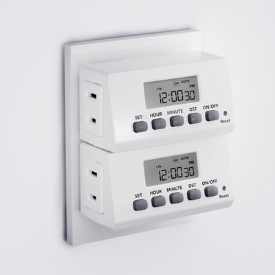 BN-LINK Digital Timer Outlet Indoor,24 Hour Light Timer Easy Programmable,Min