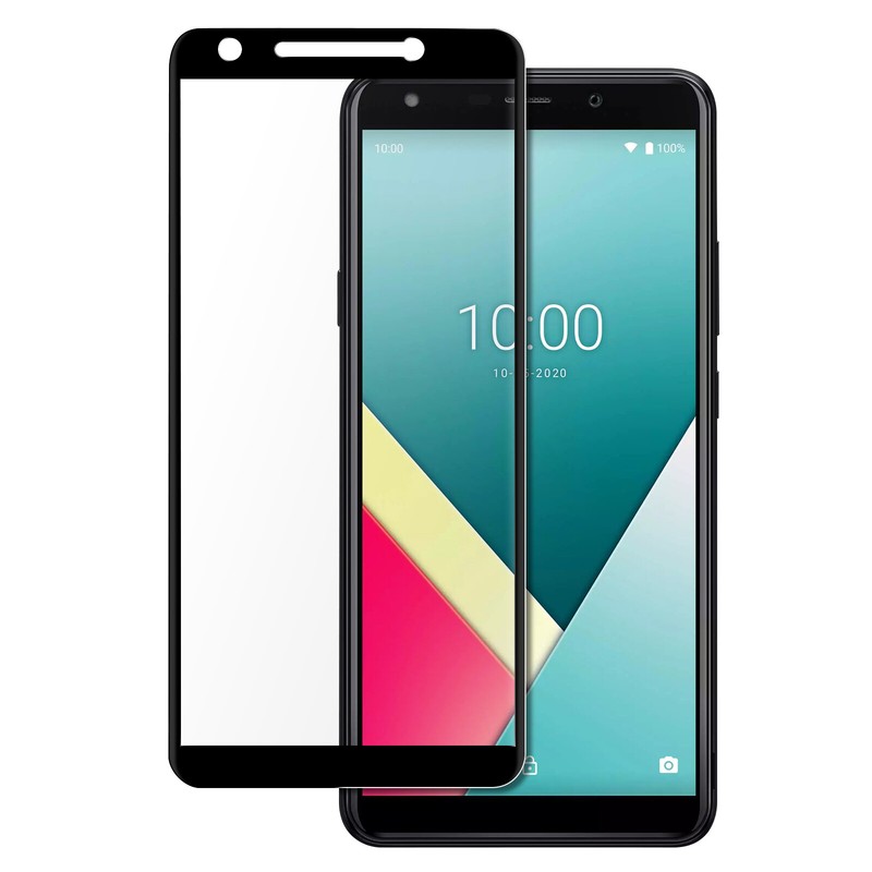 Film Wiko Y61 Verre TrempÃ© 9h Original Wiko Full Cover Contour Noir