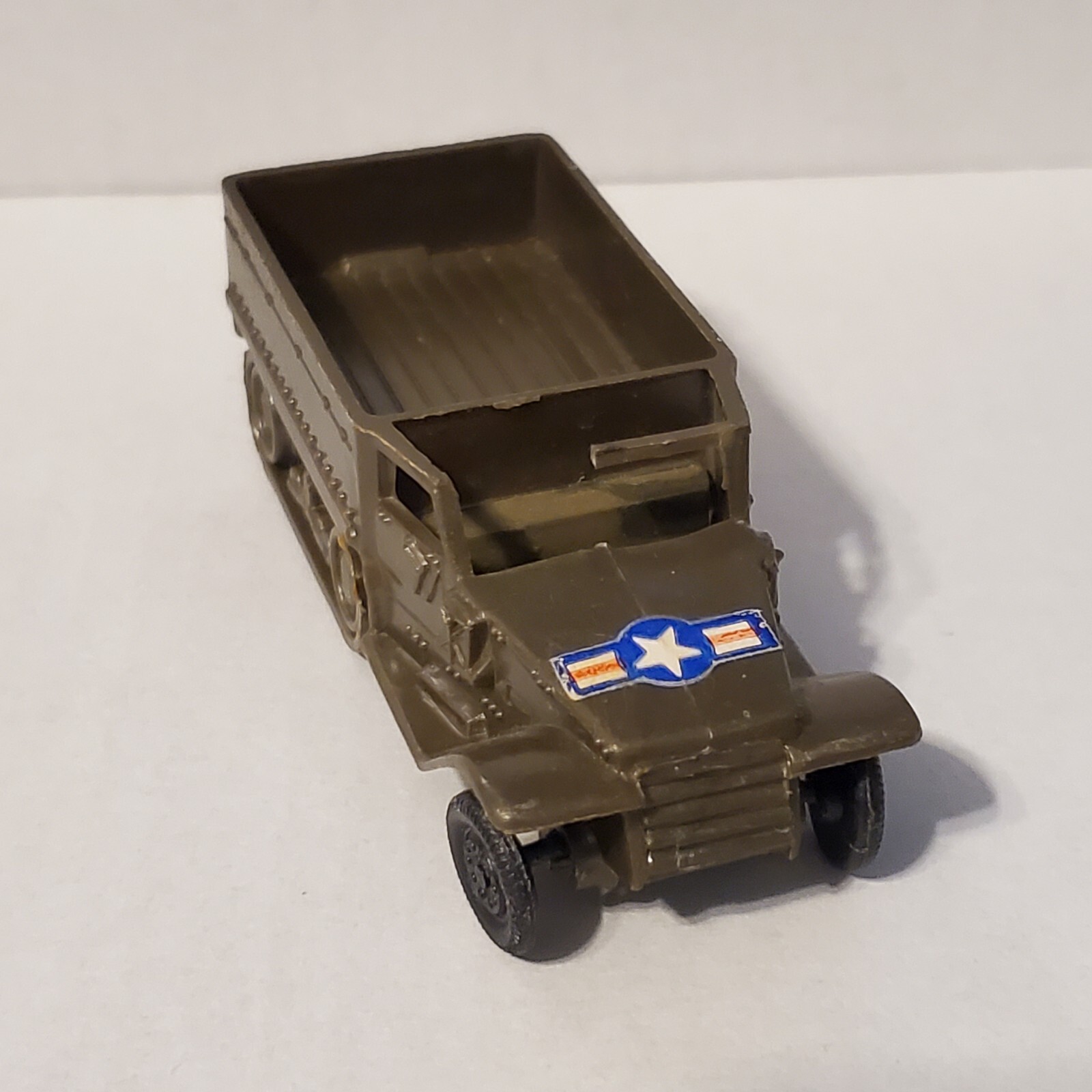 Blue Box Vintage WWII U.S. Army Plastic Toy Half Track