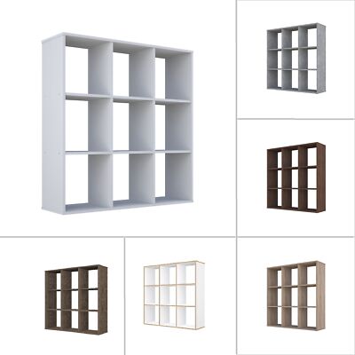 Polini Home Raumteiler Bücherregal Standregal Würfelregal 9 Fächer