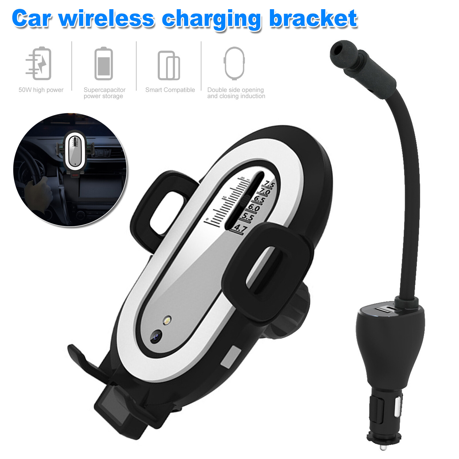 Socket Car Charger Mount Holder For Cell Phone