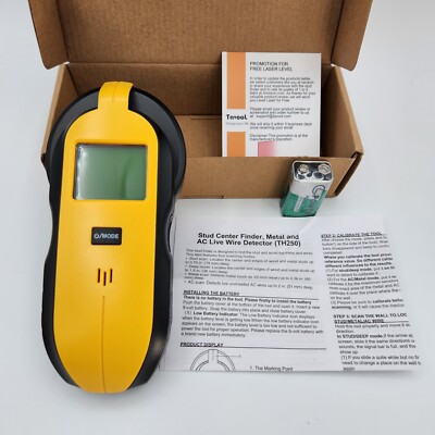 Tavool Stud Finder Model TH250 4 in 1 Electronic Wood Metal Scanner LCD Display