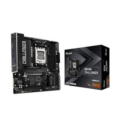 ASRock B850M Challenger AMD AM5 Socket Motherboard, Micro-ATX, 4x DDR5 Slots, 2x