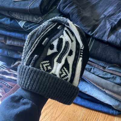 Vintage Coogi Style 3D Knit Beanie Cap Hat