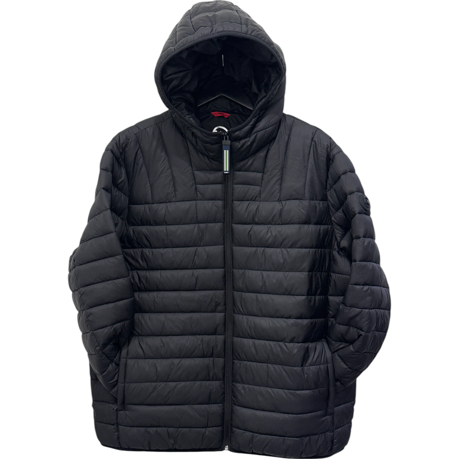p*e様 MICHAEL KORS ボア襟ジャケット M 黒 Michal Kors Mens Lightweight Hooded Puffer Jacket M60463RS