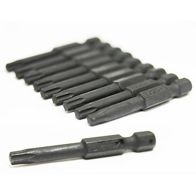 UFFY - 2'' Torx 25 (T25) / Star  Power Impact Bit 10 pack 1/4 Hex