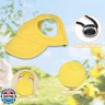 Dog Baseball Cap,1PC Pet Summer Beach Peaked Cap Dog Hat with Ear Holes, Adjustable Cat Visor Sunbonnet Hat for Small Medium Large Dogs (Solid Yellow, Small)