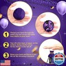 WinnerWhy 50 Pcs Graduation No Mess Confetti Popper Hand Throw Streamer Popper Bulk Colorful Party Confetti for 2025 Congrats Grad Birthday Wedding Party Celebration Supplies(Black, Purple)
