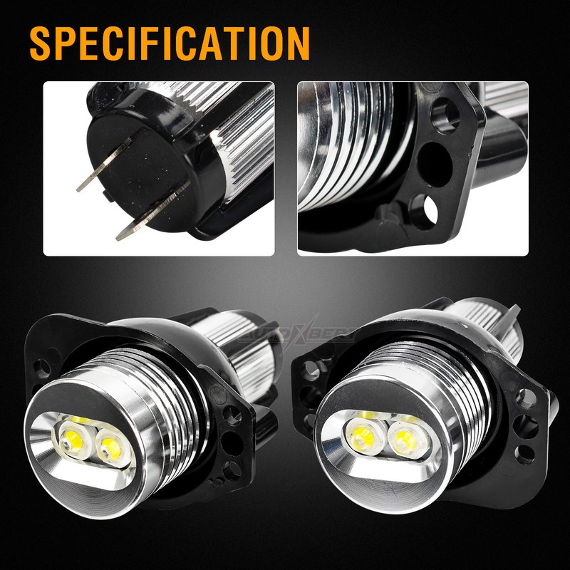 For BMW 3 E90 E91 Angel Eyes Halo LED Marker Lights Bulb Canbus Error Free White